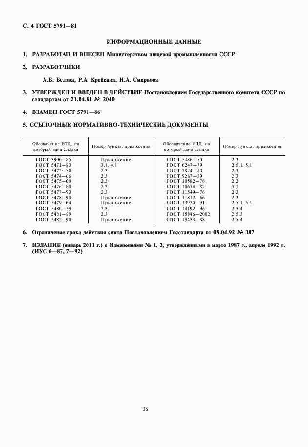 Страница 6 ГОСТ 5791-81