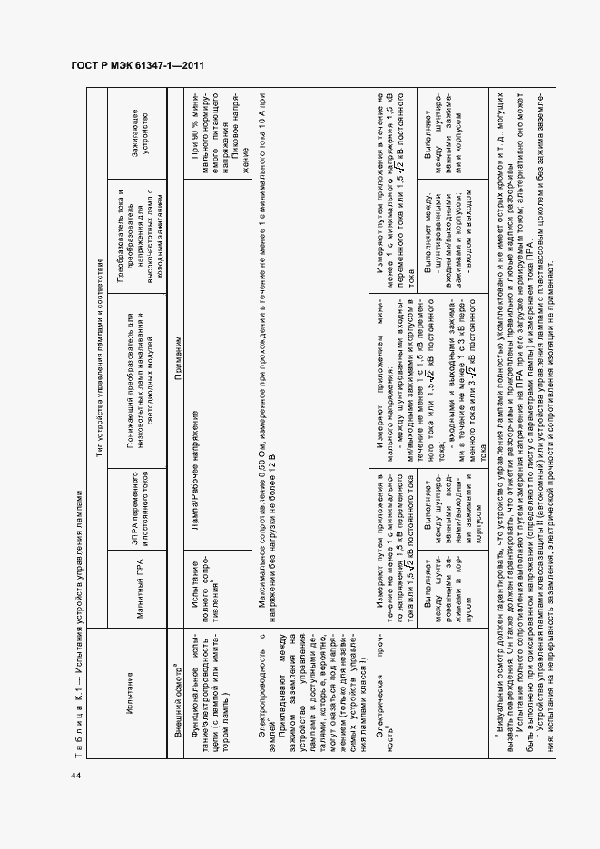 Страница 48 ГОСТ Р МЭК 61347-1-2011