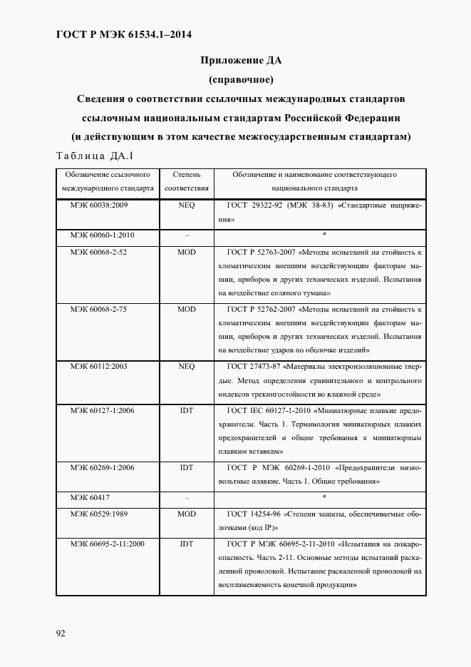 Страница 98 ГОСТ Р МЭК 61534.1-2014