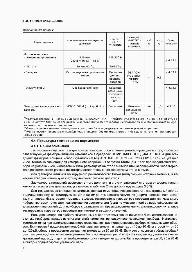 Страница 12 ГОСТ Р МЭК 61676-2006