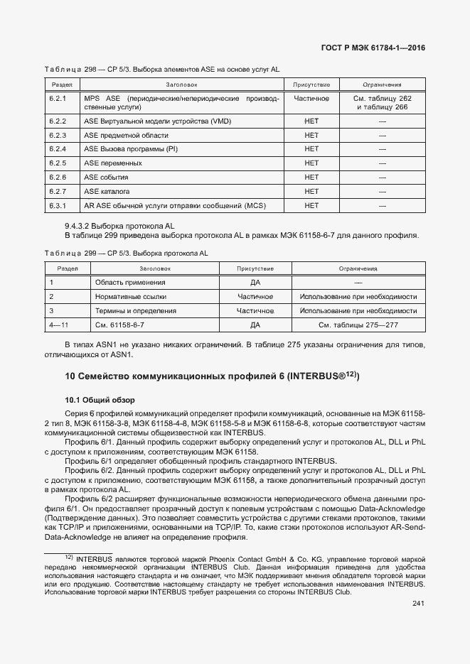 Страница 246 ГОСТ Р МЭК 61784-1-2016