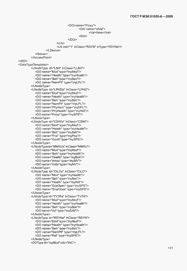 Страница 135 ГОСТ Р МЭК 61850-6-2009