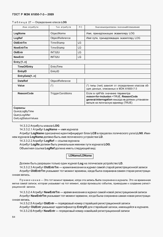 Страница 90 ГОСТ Р МЭК 61850-7-2-2009