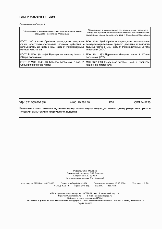 Страница 24 ГОСТ Р МЭК 61951-1-2004