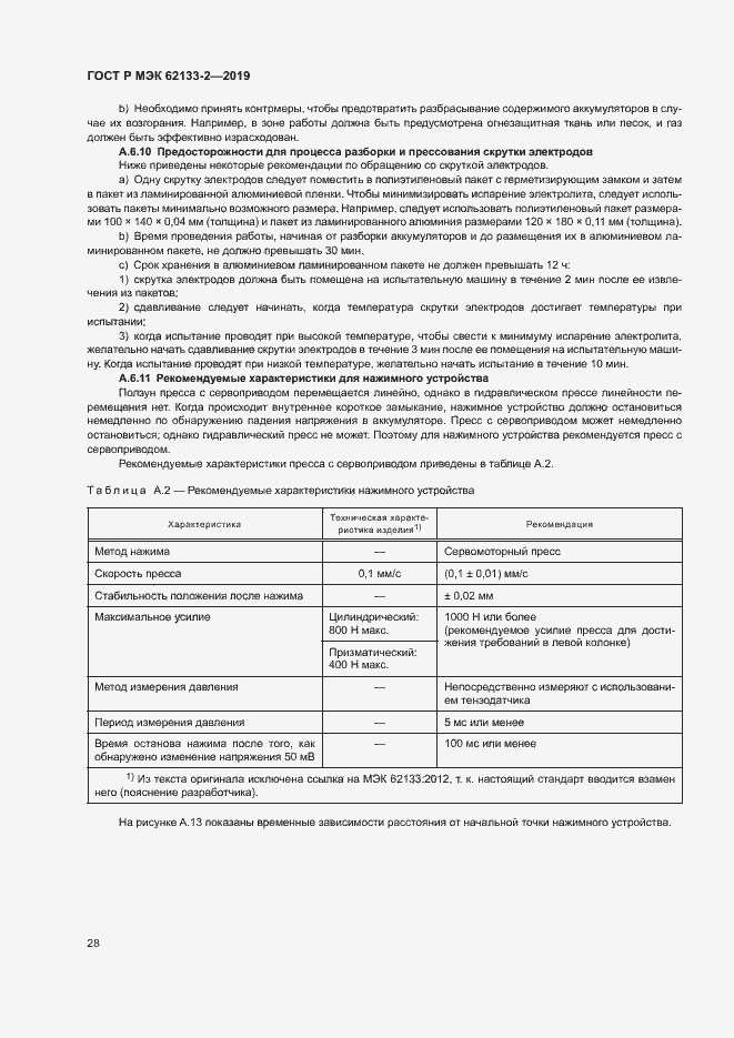 Страница 32 ГОСТ Р МЭК 62133-2-2019