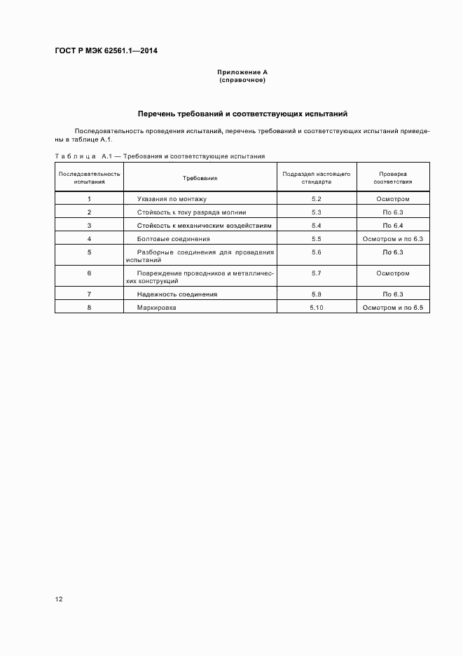 Страница 15 ГОСТ Р МЭК 62561.1-2014