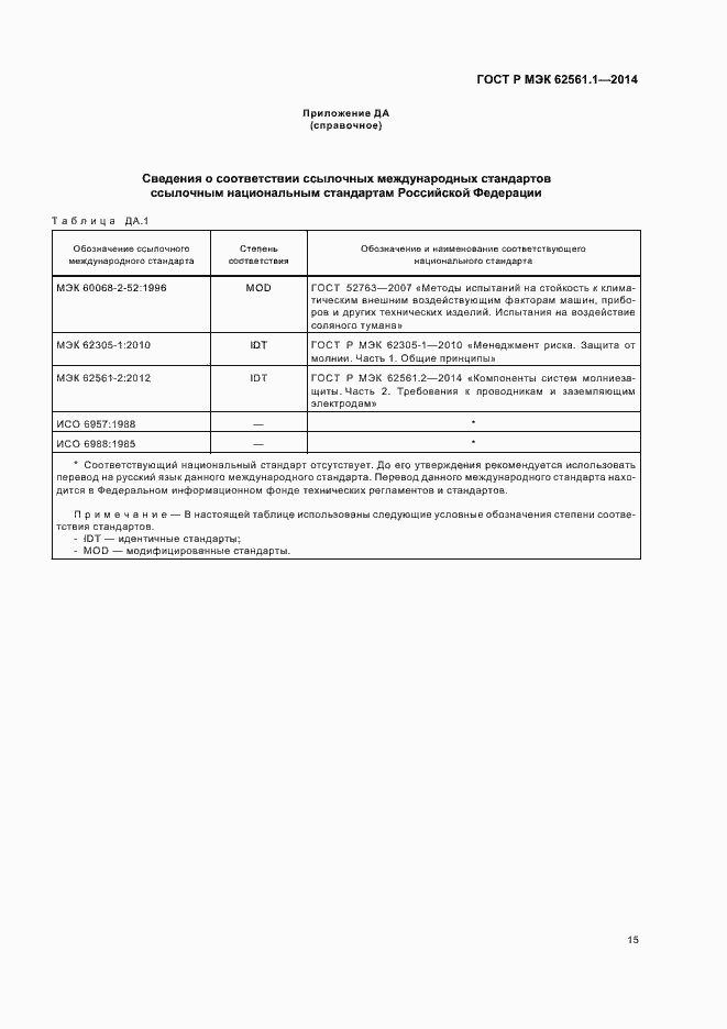 Страница 18 ГОСТ Р МЭК 62561.1-2014