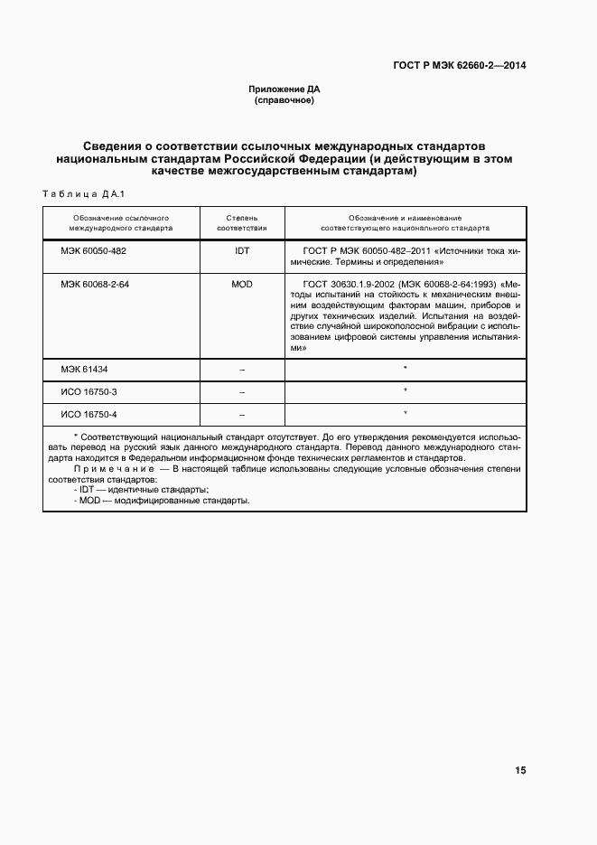 Страница 18 ГОСТ Р МЭК 62660-2-2014