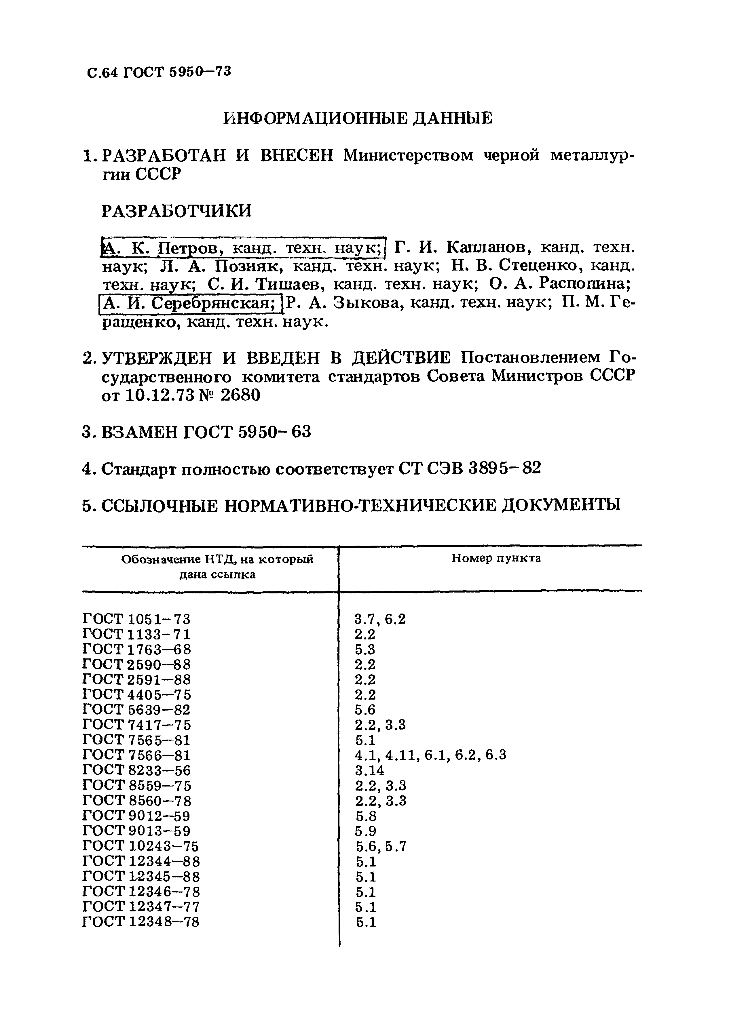 Страница 65 ГОСТ 5950-73