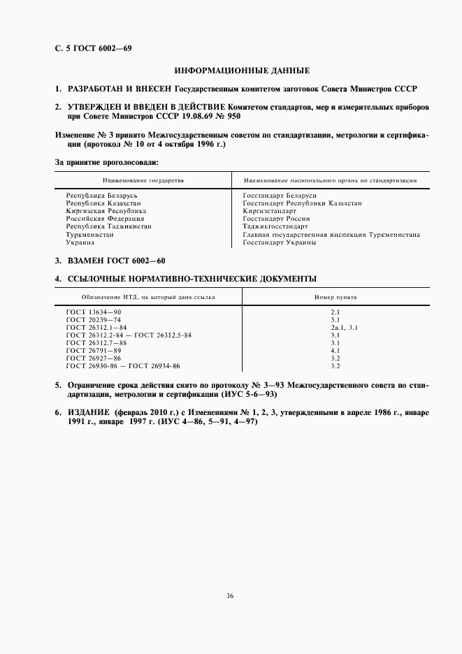 Страница 6 ГОСТ 6002-69