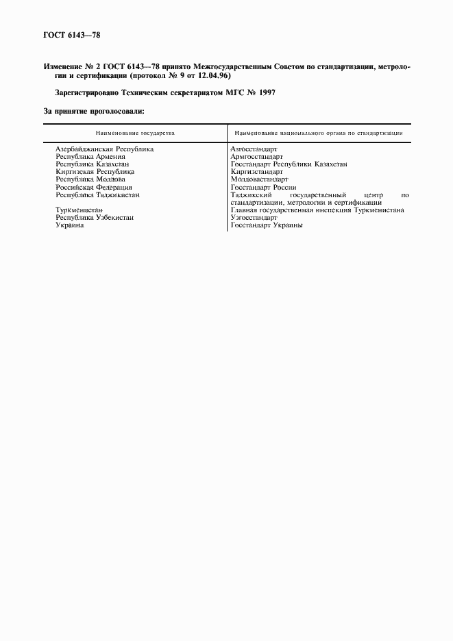 Страница 2 ГОСТ 6143-78