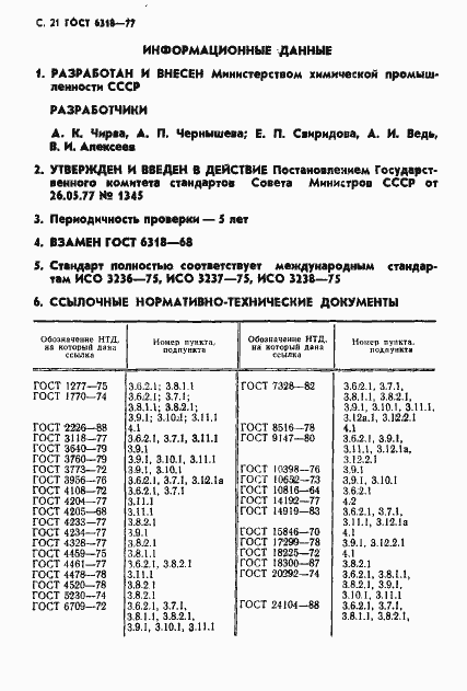 Страница 22 ГОСТ 6318-77