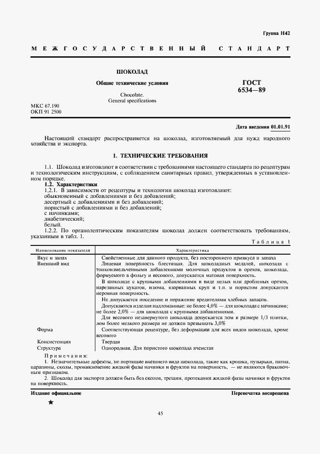 Страница 1 ГОСТ 6534-89