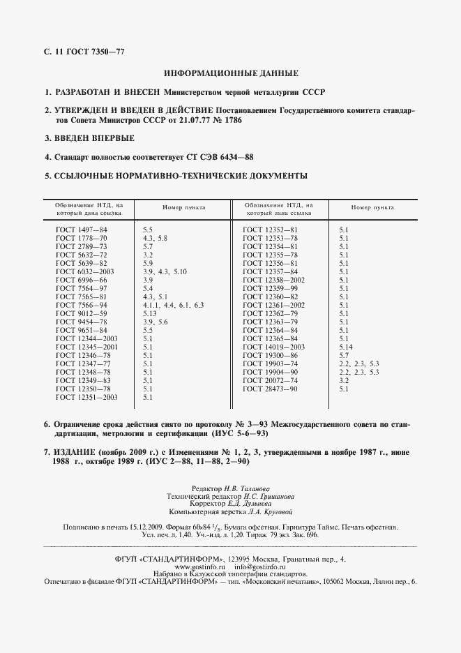 Страница 12 ГОСТ 7350-77