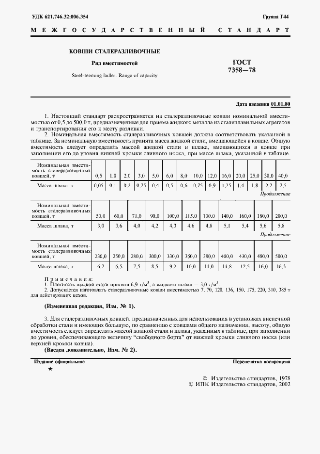 Страница 2 ГОСТ 7358-78