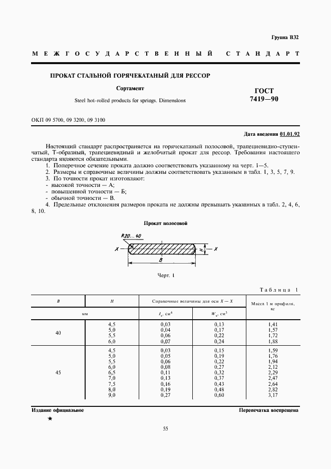 Страница 1 ГОСТ 7419-90