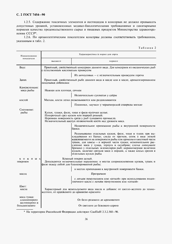 Страница 2 ГОСТ 7454-90