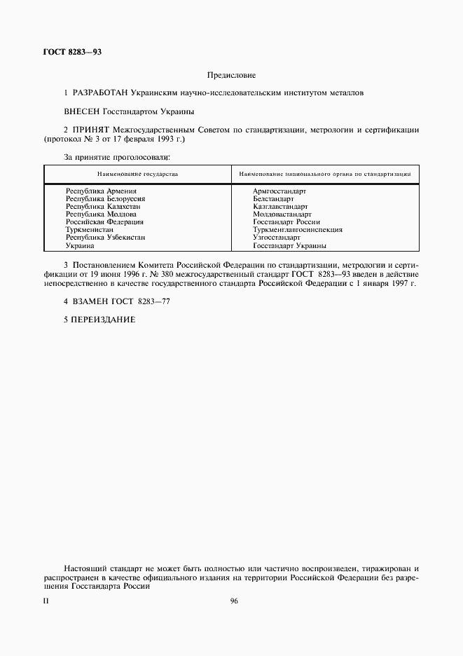 Страница 2 ГОСТ 8283-93