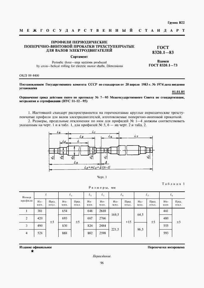 Страница 1 ГОСТ 8320.1-83