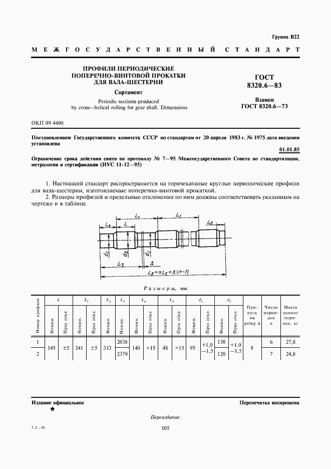 Страница 1 ГОСТ 8320.6-83