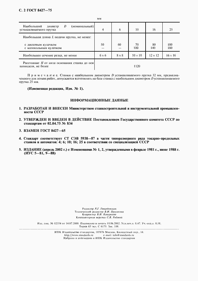 Страница 3 ГОСТ 8427-75