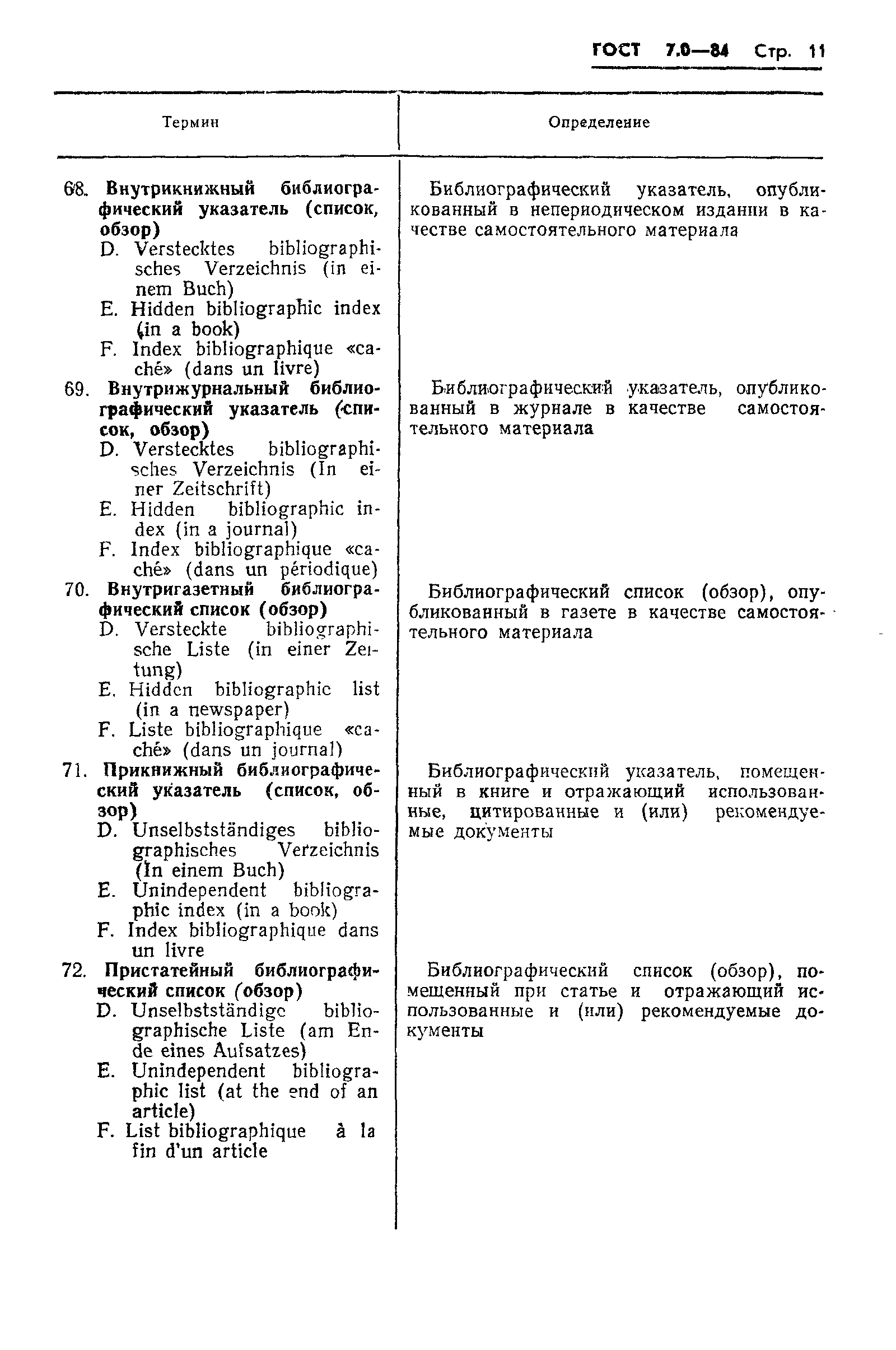 Страница 13 ГОСТ 7.0-84