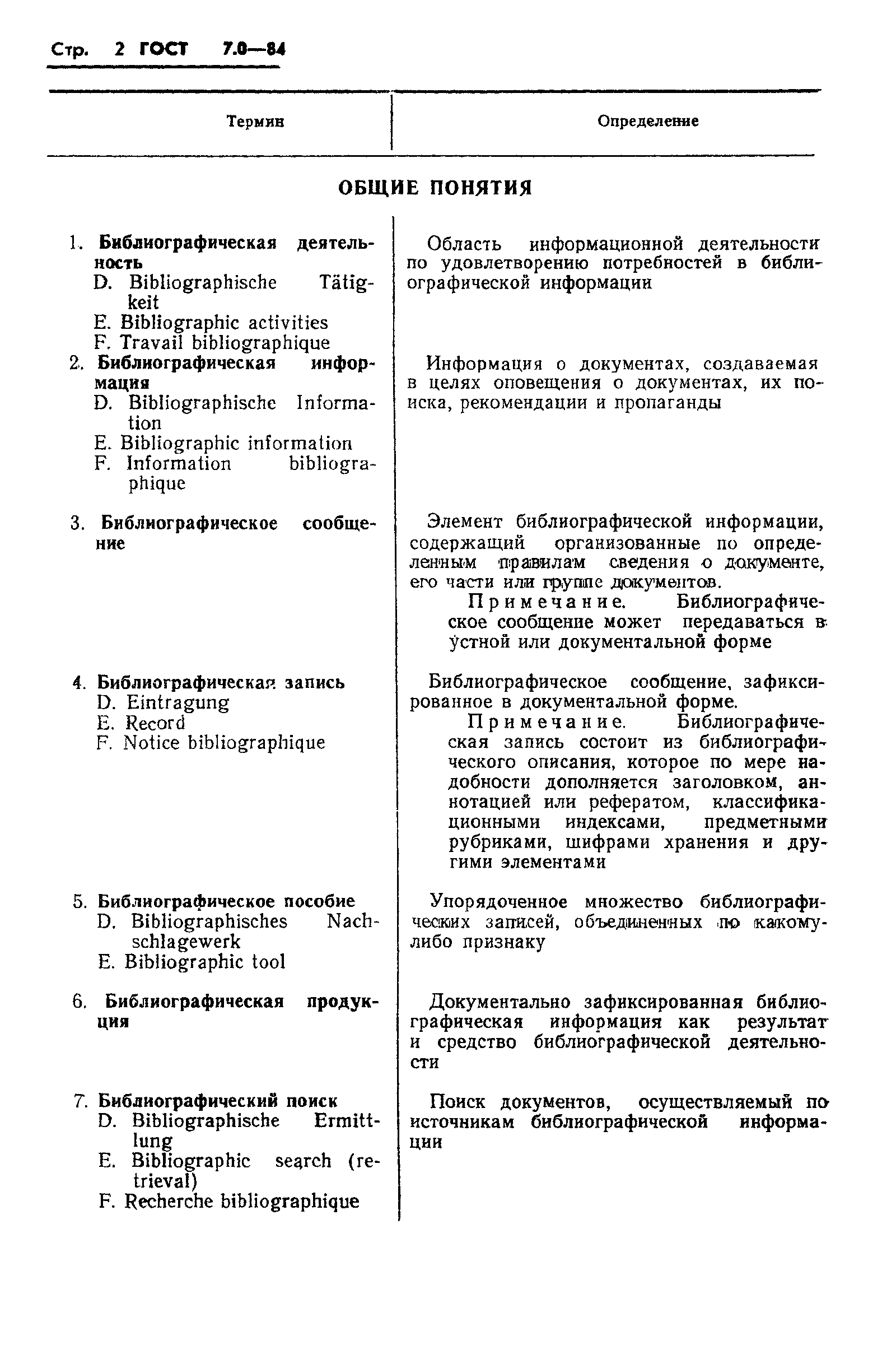 Страница 4 ГОСТ 7.0-84