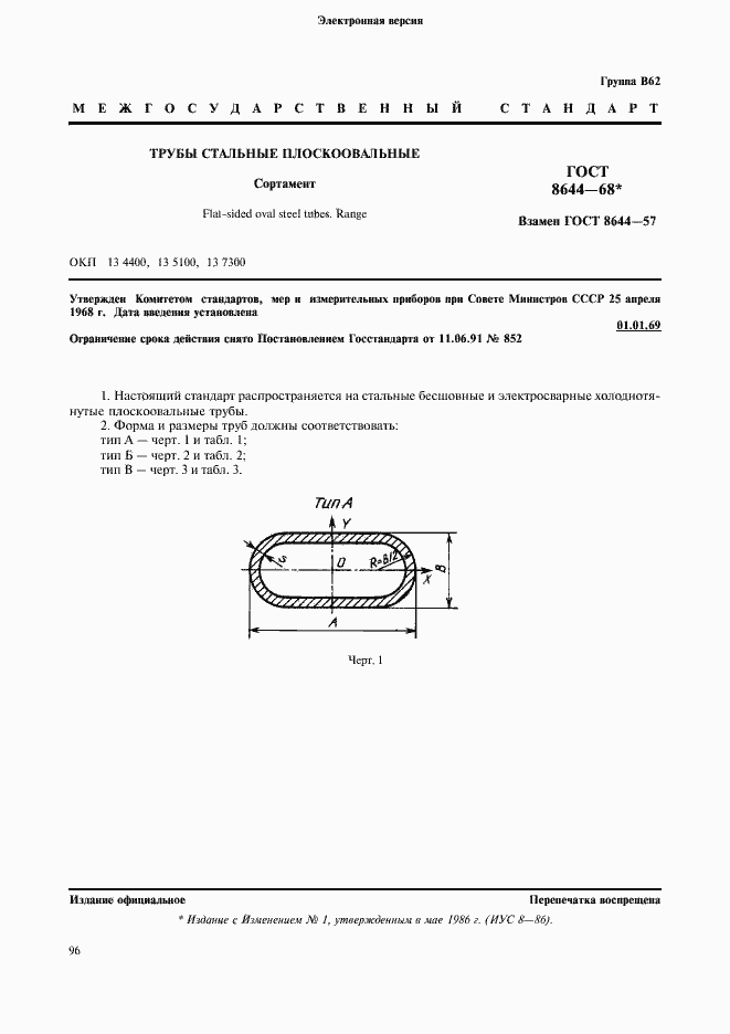 Страница 1 ГОСТ 8644-68