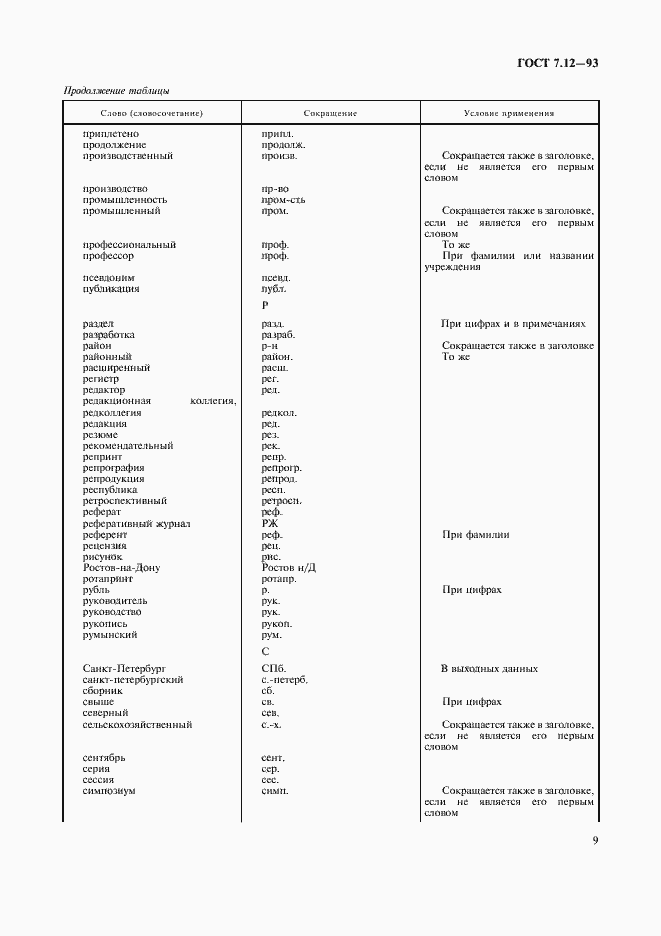 Страница 12 ГОСТ 7.12-93
