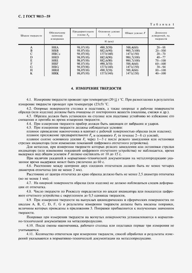 Страница 4 ГОСТ 9013-59