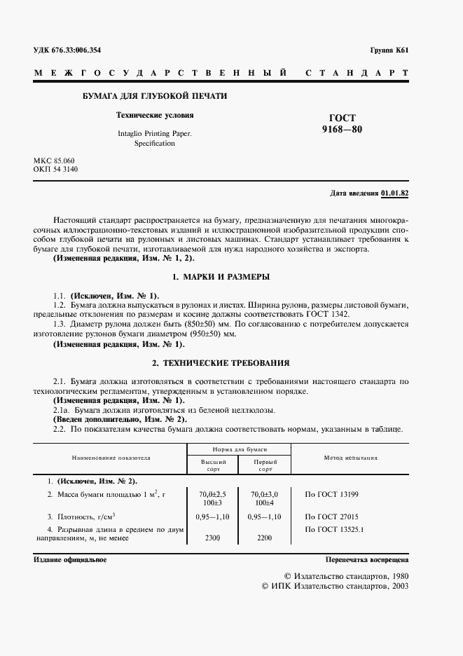 Страница 2 ГОСТ 9168-80