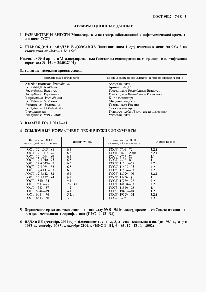 Страница 6 ГОСТ 9812-74