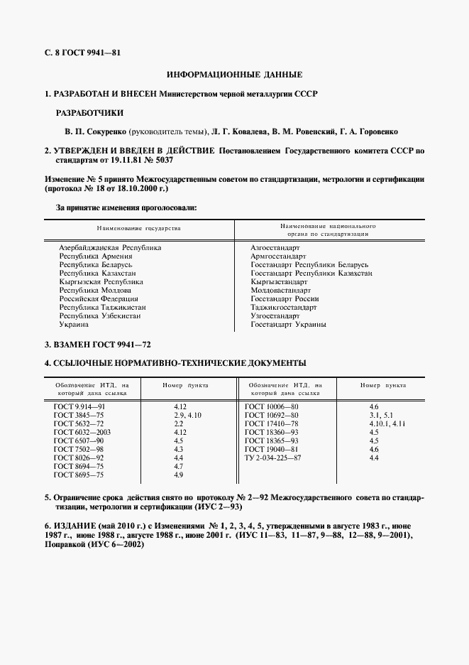 Страница 11 ГОСТ 9941-81