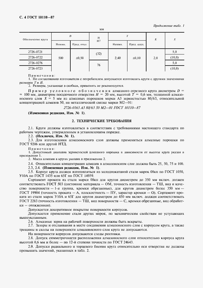 Страница 6 ГОСТ 10110-87