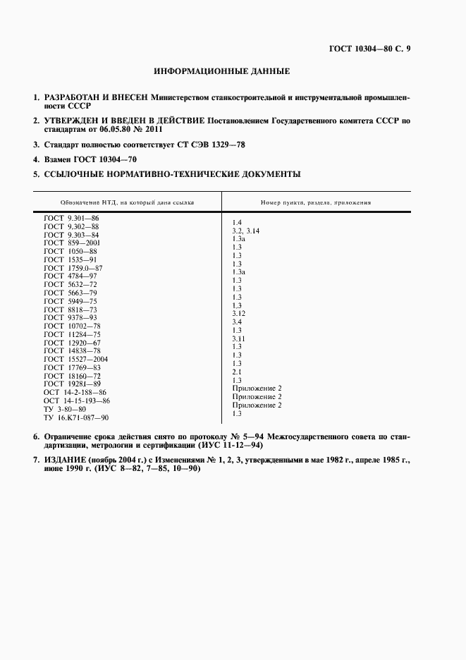 Страница 10 ГОСТ 10304-80