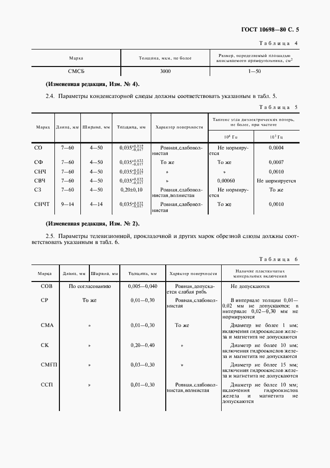 Страница 6 ГОСТ 10698-80