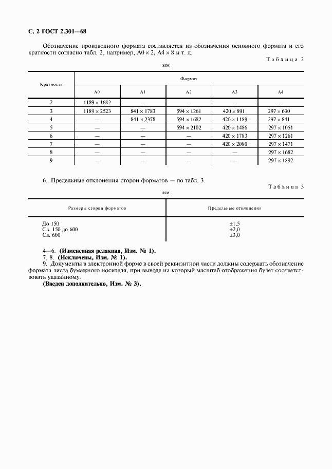 Страница 4 ГОСТ 2.301-68