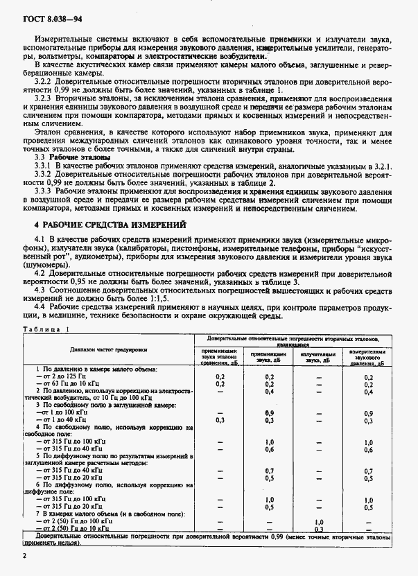 Страница 4 ГОСТ 8.038-94