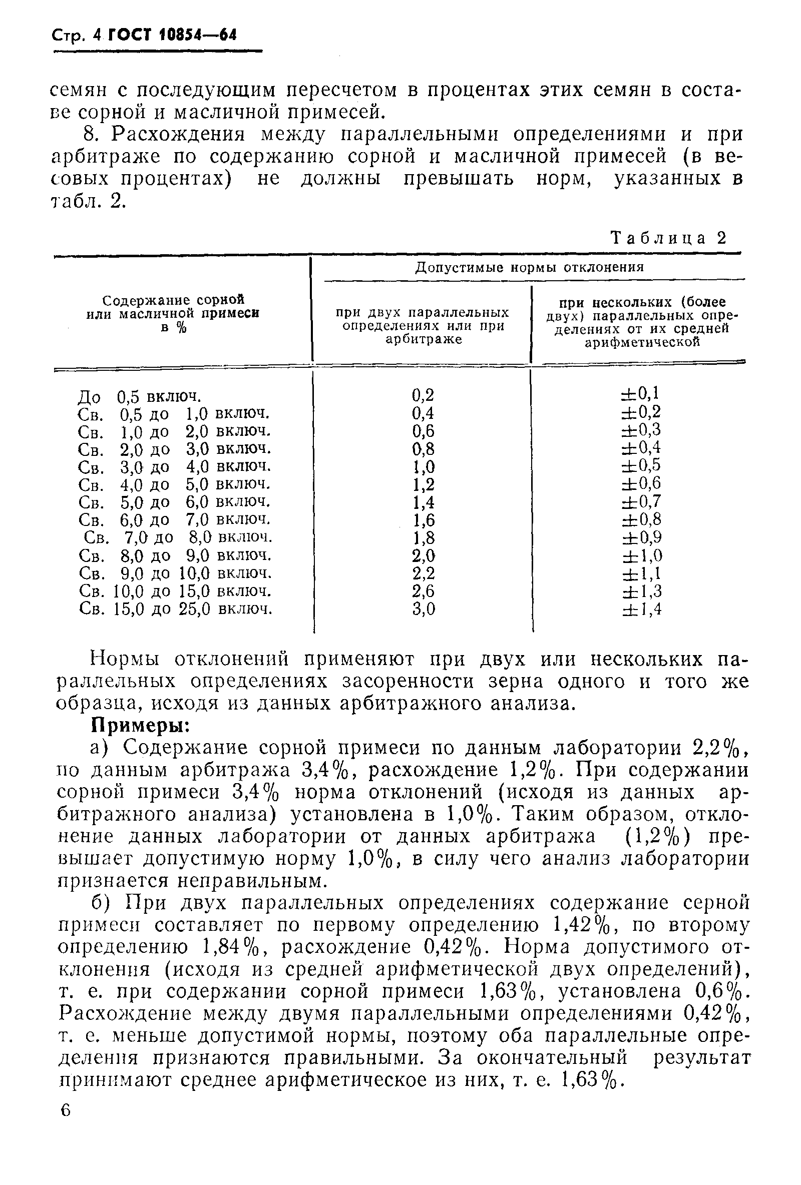 Страница 4 ГОСТ 10854-64