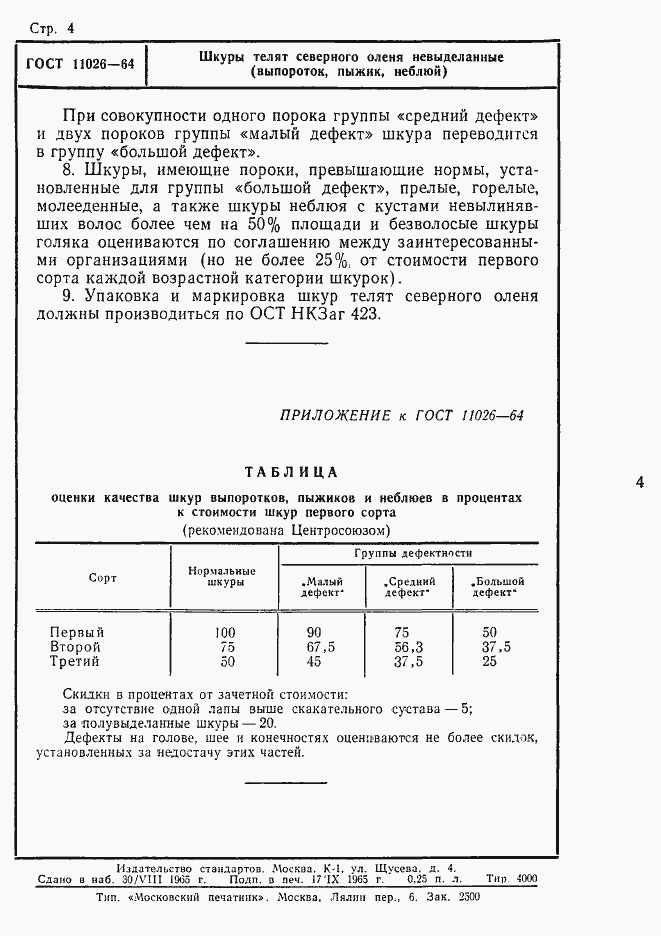 Страница 4 ГОСТ 11026-64