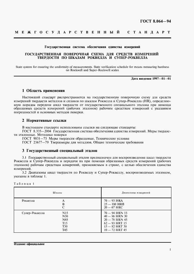 Страница 3 ГОСТ 8.064-94