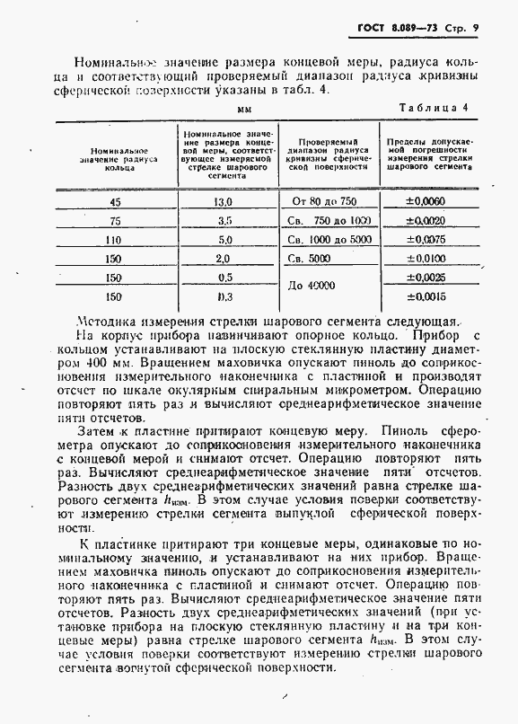 Страница 10 ГОСТ 8.089-73