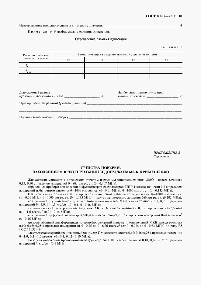 Страница 11 ГОСТ 8.092-73