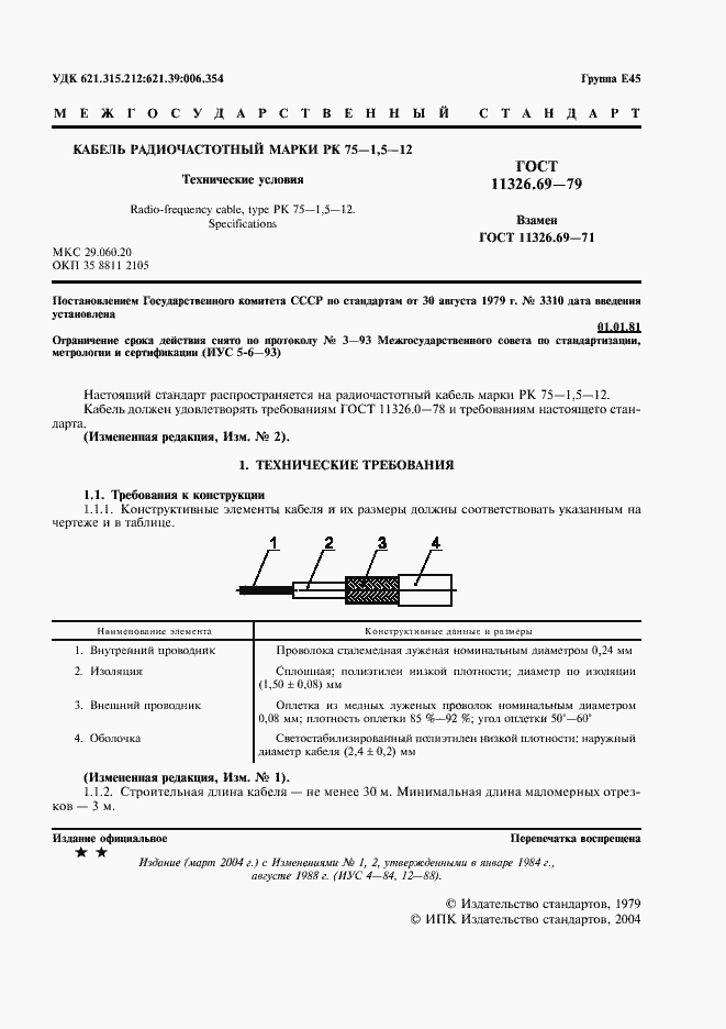 Страница 2 ГОСТ 11326.69-79