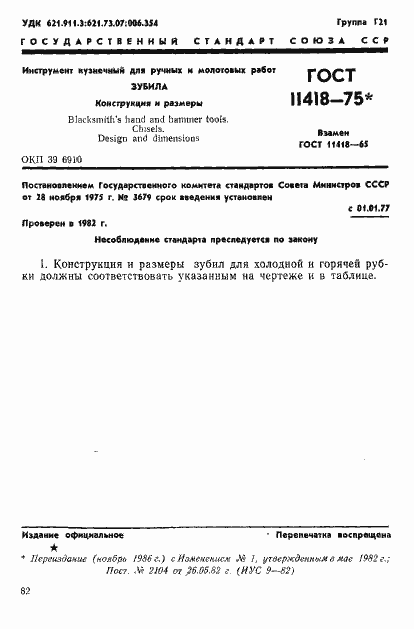 Страница 1 ГОСТ 11418-75