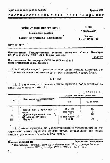 Страница 1 ГОСТ 12095-76