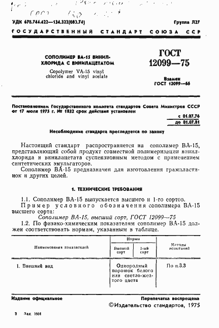 Страница 3 ГОСТ 12099-75