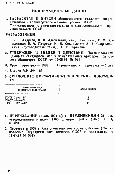 Страница 6 ГОСТ 12195-66