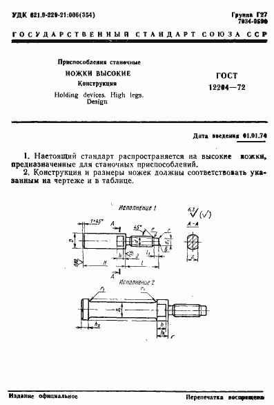 Страница 1 ГОСТ 12204-72