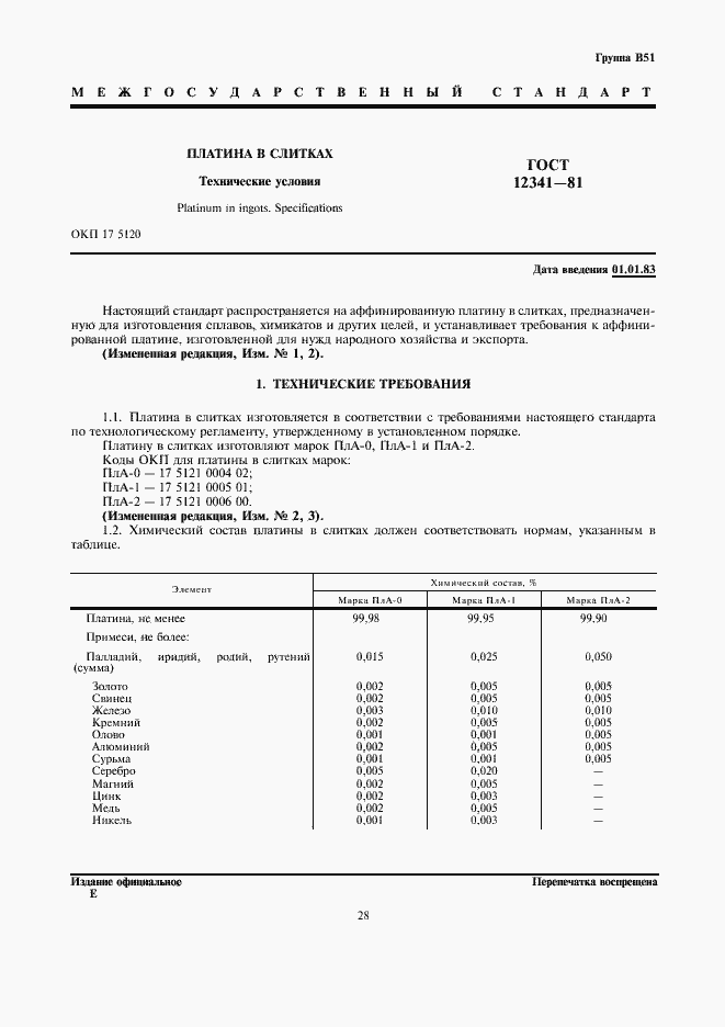Страница 1 ГОСТ 12341-81